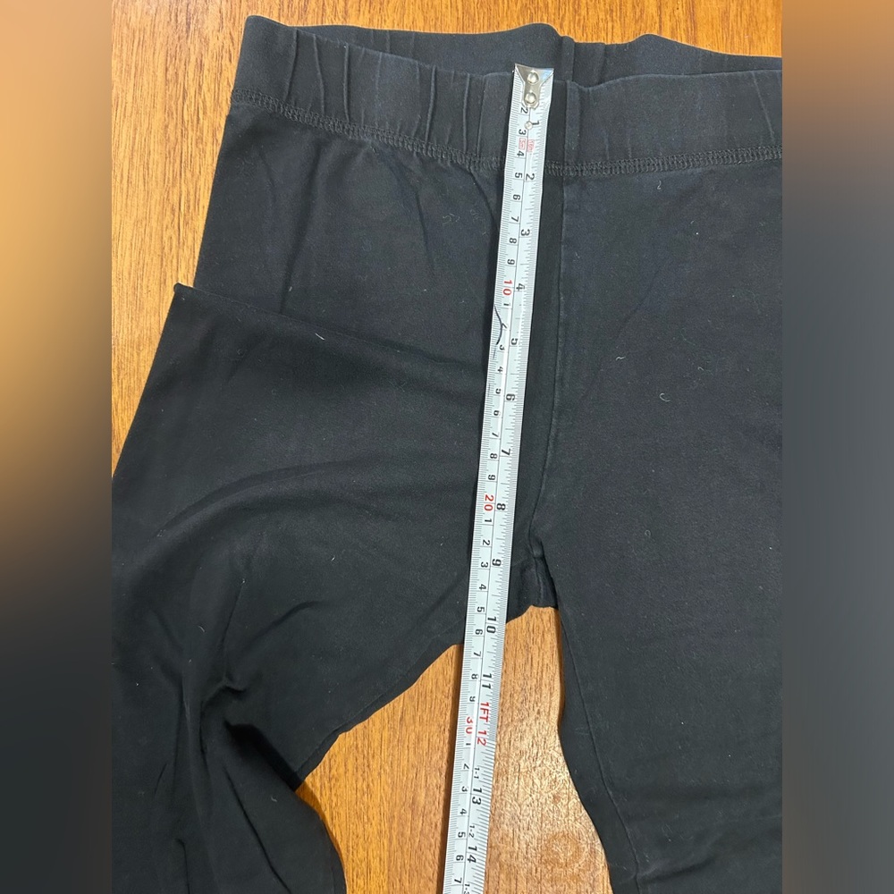 Nicole miller | black cropped leggings with elastic waist | size S - Picture 5 of 7